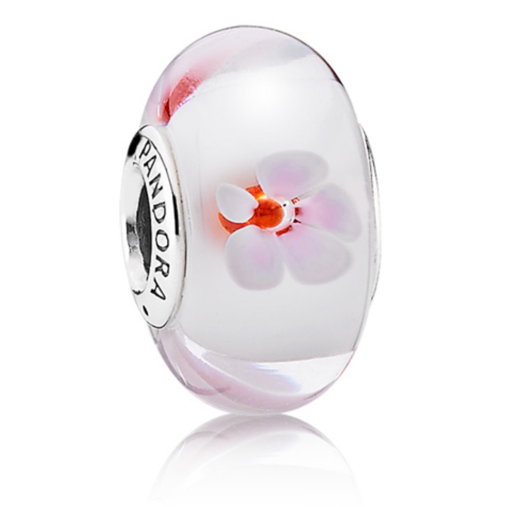 Pandora Cherry Blossom Murano Charm 🩷